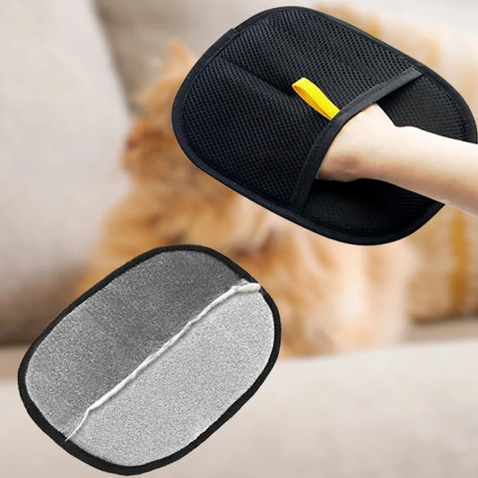 Fur-Off Starter Kit - grooming glove in use on a dog