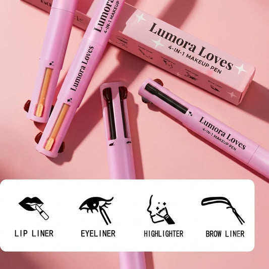 4-in-1 Makeup Pen — Eyeliner, Brow, Lip Liner & Highlighter