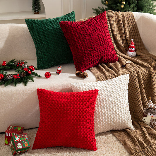 Popcorn Texture Cushion Cover — Chunky Chenille, Both Sides