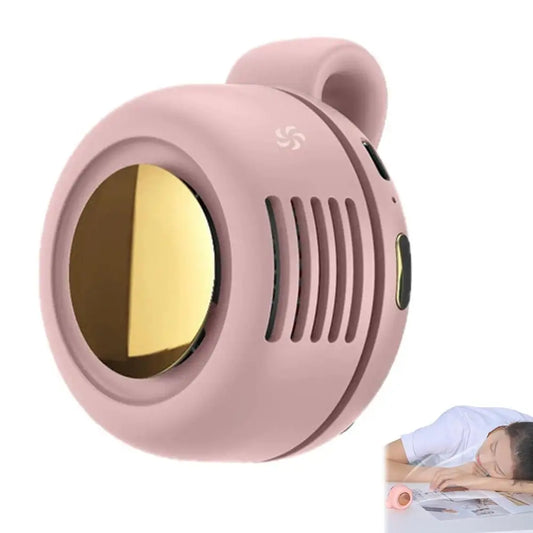 Bladeless Clip-On Mini Fan — Wearable, 3 Speeds, USB Rechargeable