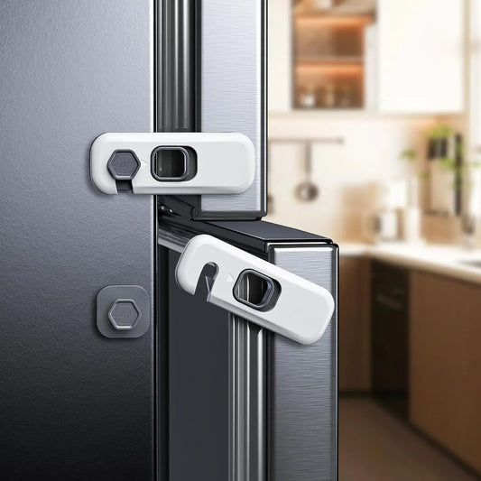 Child-Proof Adhesive Safety Locks — Fridge, Oven, Drawers & Cabinets