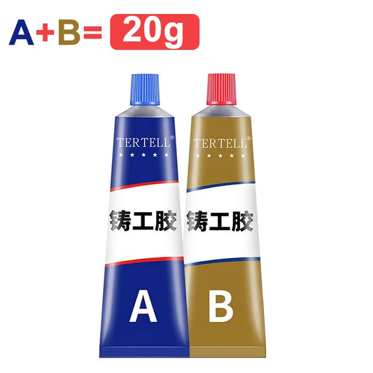 Two-Part Metal Repair Epoxy — A+B Casting Adhesive for Steel & Iron