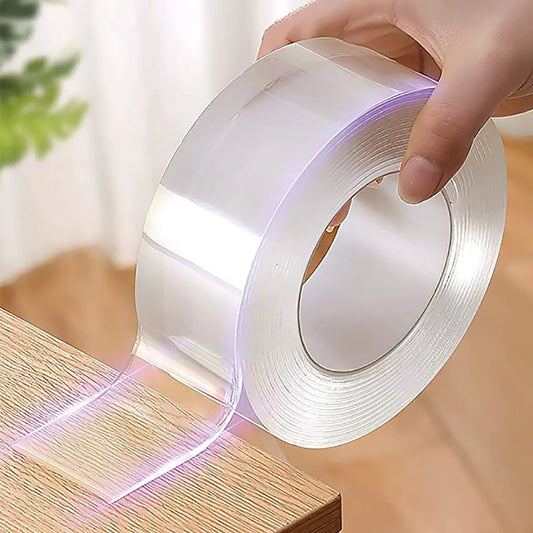 Nano Double-Sided Tape — Clear, Removable, Washable Mounting Tape