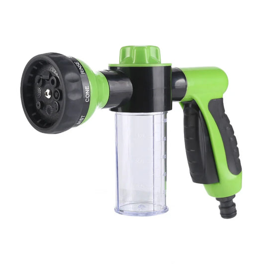 Dog Wash Sprayer with Soap Dispenser — Adjustable Garden Hose Nozzle