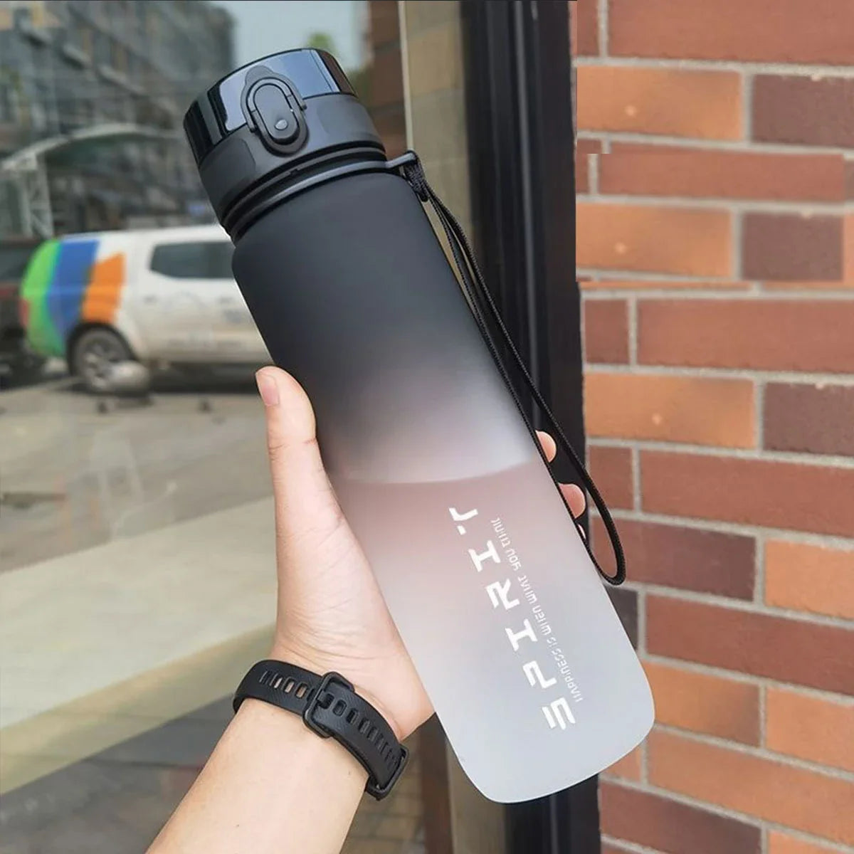 Graphite gradient water bottle