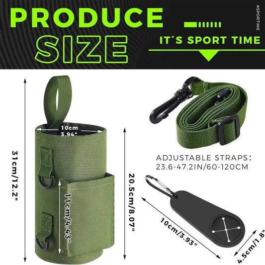 Magnetic Gym Sling Bag — Water Bottle, Phone & Towel Holder