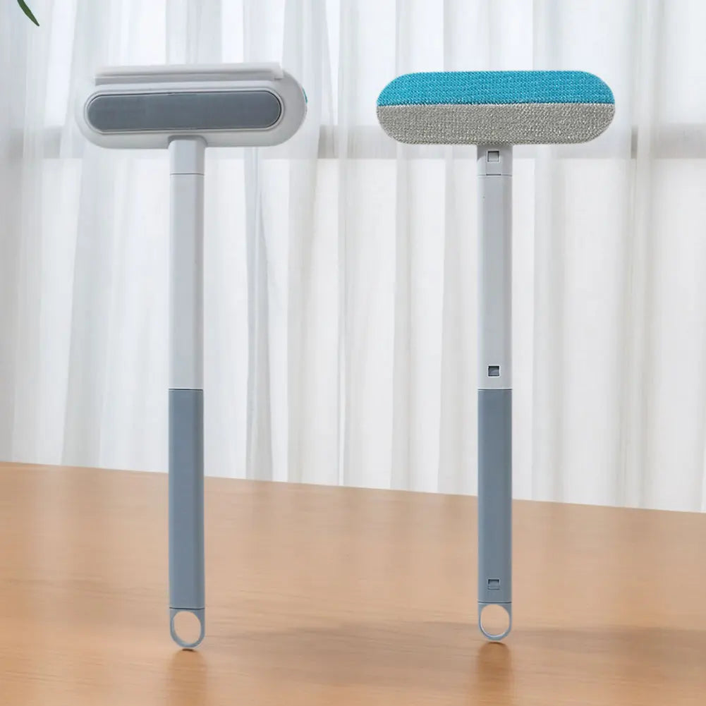 Long-handle reusable pet hair brush