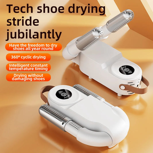 Foldable Shoe & Boot Dryer — PTC Constant Heat, 60/120/180-Minute Timer