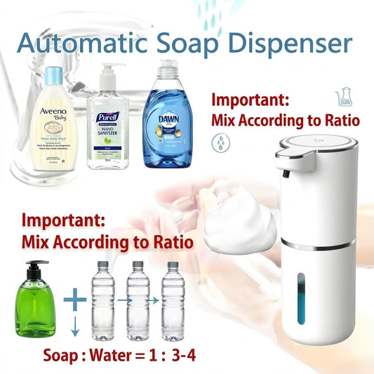 Touchless Soap Dispenser — Foam or Liquid, USB Rechargeable