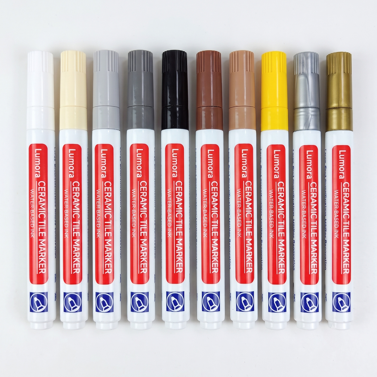 Mixed Colours set — all ten grout pen shades in one box