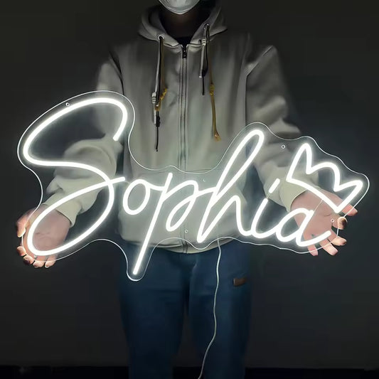 Custom Name Light — Personalized LED Neon Sign for Bedroom & Nursery