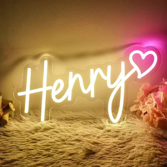 Custom Name Light — Personalized LED Neon Sign for Bedroom & Nursery