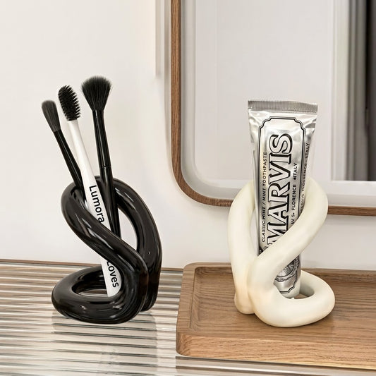 Vanity Toothbrush Holder & Countertop Organizer